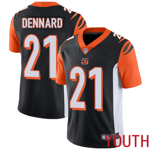 Cincinnati Bengals Limited Black Youth Darqueze Dennard Home Jersey NFL Footballl 21 Vapor Untouchable